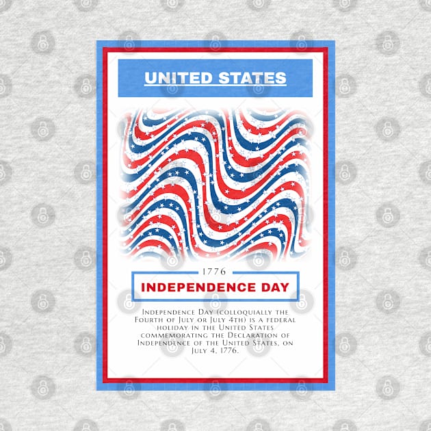 Independence Day - United States - For 4th of july - Print Design Poster - 1706209 by Semenov